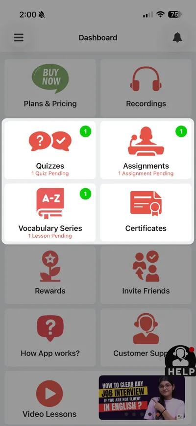 EngVarta practice tools